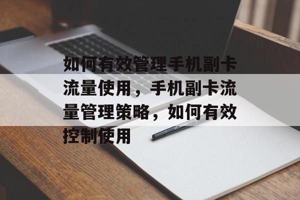 如何有效管理手机副卡流量使用，手机副卡流量管理策略，如何有效控制使用