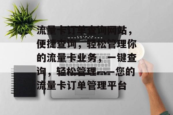 流量卡订单查询网站，便捷查询，轻松管理你的流量卡业务，一键查询，轻松管理——您的流量卡订单管理平台